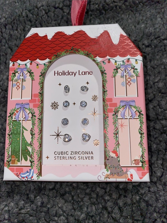 Jewelry - Sterling Silver Cubic Zirconia Earring Set -